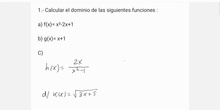 Explicación examen funciones