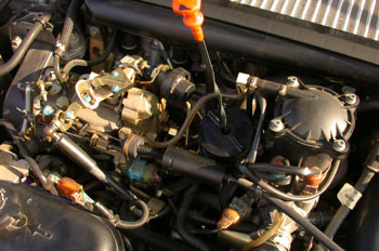 Motor de un automóvil