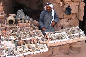 Vendedor de recuerdos, Petra, Jordania