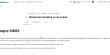 Reserva de local o recurso