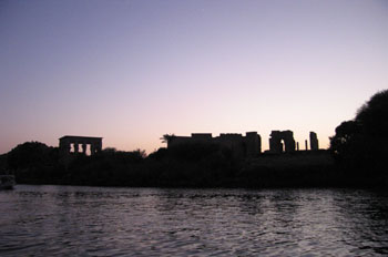 Philae al anochecer, Egipto