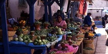 Puestos de verduras en San Cristóbal de las Casas, México