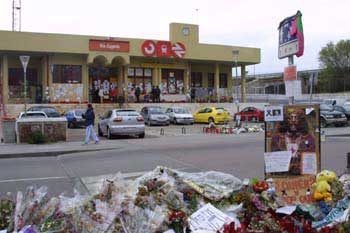 Santuario provisional de la estación de Santa Eugenia