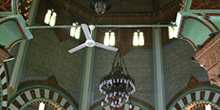 Detalles de interior, Mezquita Al Mashun, Medan, Sumatra, Indone