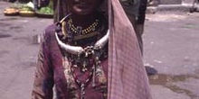 Retrato de mujer con joyas antiguas, Pushkar, India