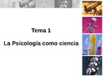 Tema 1 - Psicología Bachillerato