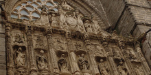 Detalle de la fachada, Catedral de ávila, Castilla y León