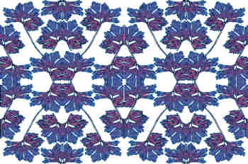Seriación de simetrías en azules y rojos