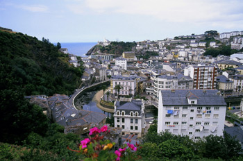 Vista general de Luarca, Principado de Asturias