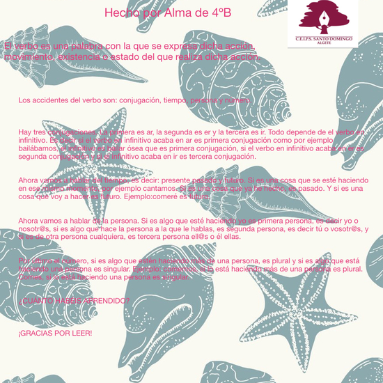 EL VERBO Y SUS ACCIDENTES