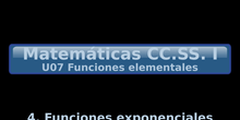 U07.4 Funciones exponenciales