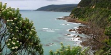 Costa del sur de Australia en la Great Ocean Road