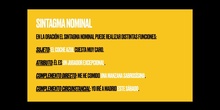 6º lengua Sintagma nominal