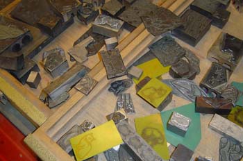 Grabados tipográficos con distintos materiales