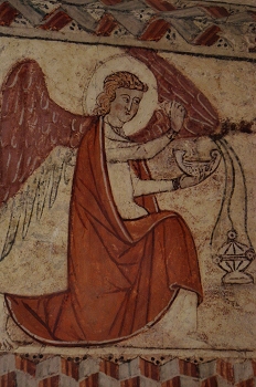 Angel turiferiario del intrados, Huesca