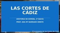 Las Cortes de Cádiz