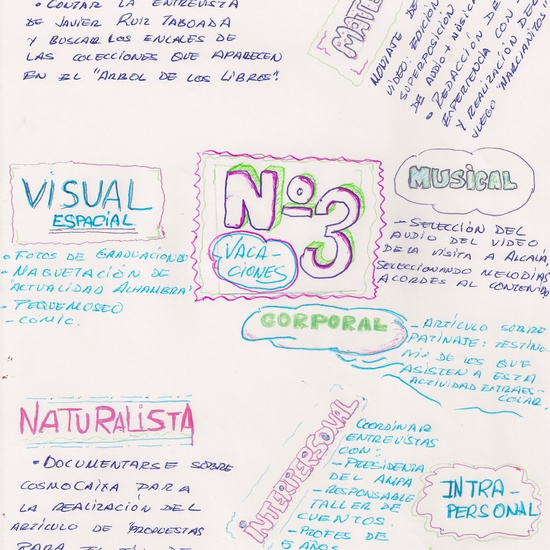 Paletas de inteligencias múltiples para la revista VozdelCole 1