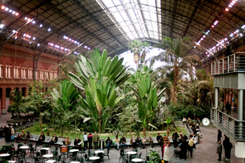 Jardín tropical de la estación de Atocha, Madrid