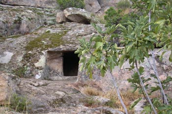 Entrada a una mina romana