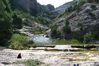 Río Els Estrets, cerca de Arnes, Tarragona