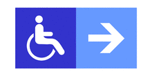 Camino accesible a discapacitados