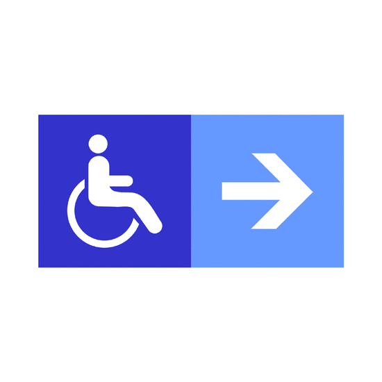 Camino accesible a discapacitados
