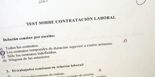 Test sobre contratación laboral