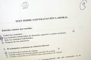 Test sobre contratación laboral