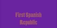 First Spanish Republic