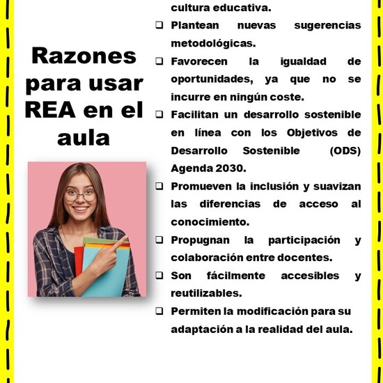 Razones para usar REA  ( Recursos Educativos Abiertos) en el aula