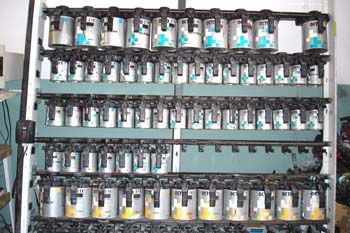 Armario agitador de pintura