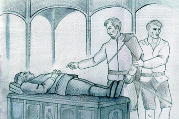 Tenorio en el sepulcro de Don Gonzalo