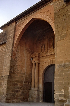 Puerta de la Colegiata de Bolea, Huesca