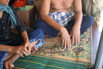 Suelo de tiendas, Campamento liengke, Sumatra, Indonesia