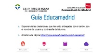 GUÍA EDUCAMADRID - FAMILIAS