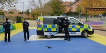 Exhibición Unidad Aérea (dron) y Canina de la Policía Local Ayto SAG