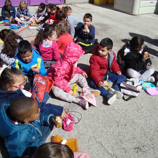 VISITA DE ALUMNOS DE 5 AÑOS AL HUERTO.  4