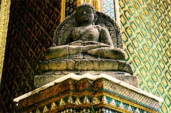 Detalle de decoración de templo, Tailandia