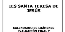 Exámenes finales ESO y extraordinaria Bachillerato