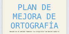Plan de Mejora de Ortografía