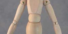 Maniquí en postura simétrica