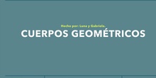 CUERPOS GEOMÉTRICOS