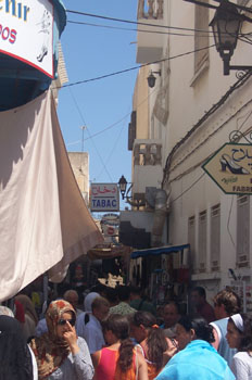 Calle comercial, Sousse, Túnez