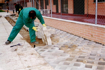 Trabajos de pavimentación