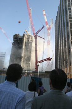 Grúa demoledora del Windsor