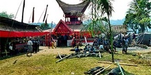 Organización de los fastos para un funeral, cultura Toraja, Sula