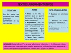 TEXTO ARGUMENTATIVO