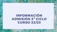 Admisión 2º ciclo