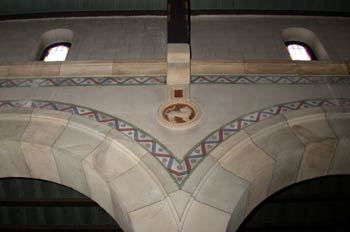 Detalle del interior de la Iglesia de Santa Eulalia de Ujo, Mier
