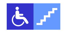 Escaleras accesibles a discapacitados